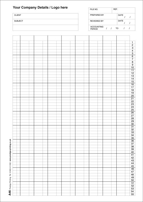 A46 – 8 Columns 55 Lines Personalised | Prestige Printing
