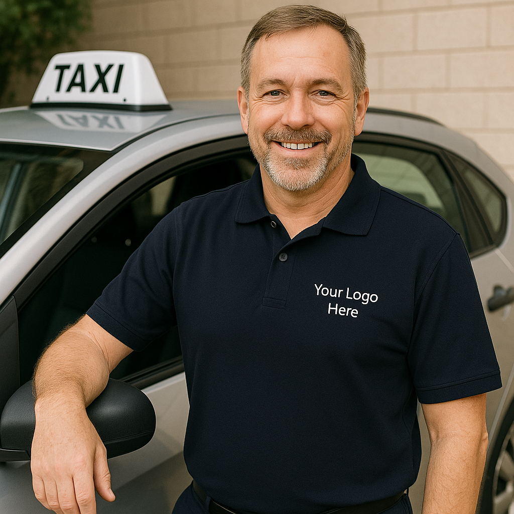 Custom Printed Taxi Drivers Poloshirt